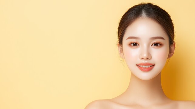 Vibrant orange lipstick, a closeup beauty portrait emphasizing makeup artistry and cosmetic aesthetics