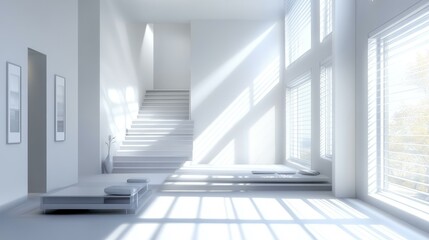 Obraz premium Modern Minimalist Interior Design Illustration