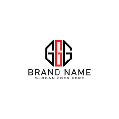 GGG letter logo design. GGG business and real estate monogram logo vector template.