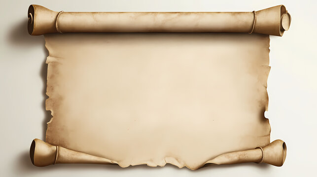 Vintage blank parchment background, perfect for artistic projects, invitations, or historical themes. adds a touch of elegance and nostalgia to your designs. Parchment. Illustration