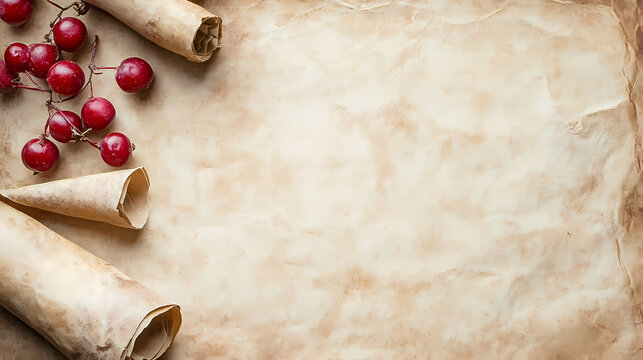 Vintage blank parchment background, perfect for artistic projects, invitations, or historical themes. adds a touch of elegance and nostalgia to your designs. Parchment. Illustration