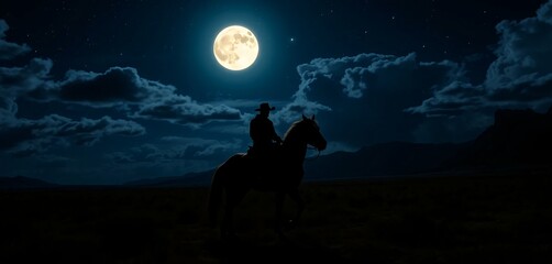 silhouette of a person sitting on the moon, texan