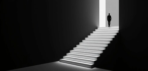 black and white stairway to heaven