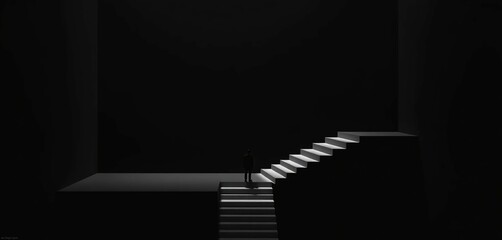 black and white stairway to heaven