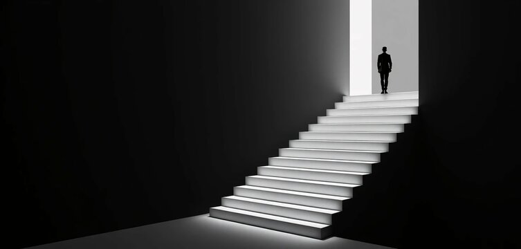 black and white stairway to heaven