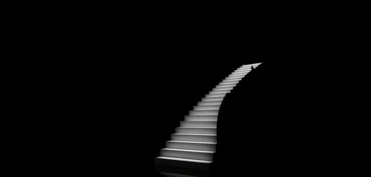 black and white stairway to heaven