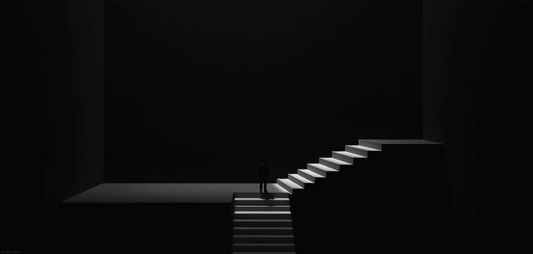 black and white stairway to heaven