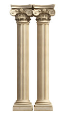 Obraz premium antique column isolated on transparent background column png