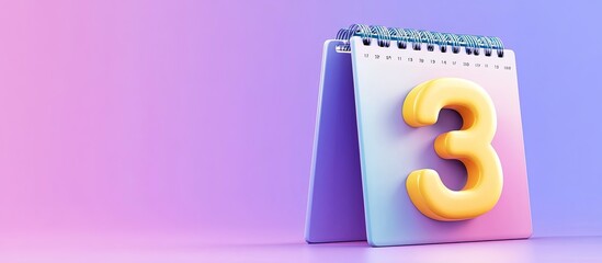 Desktop calendar showing the 3rd day of the month.