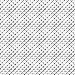 Seamless fish scale pattern. Mermaid tail pattern. Monochrome fish scale on transparent background. Dragon, snake scales.  © sanchesnet1
