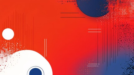 Obraz premium Abstract graphic design featuring vibrant colors and geometric shapes.