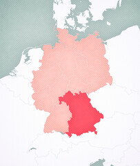 Map of Germany - Bavaria