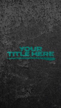Concrete Grunge Contrast Title Intro (Vertical Social Story Format)