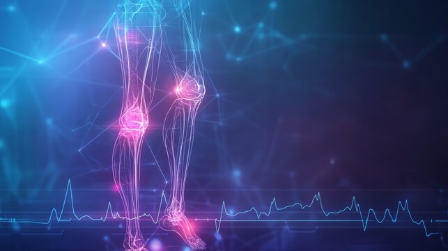 Digital Anatomy: Lower Legs and Knees with EKG