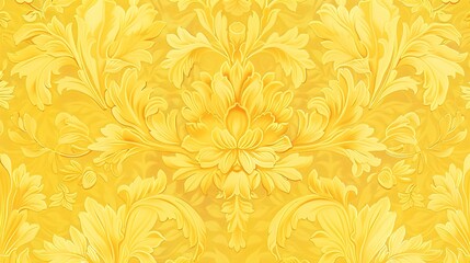 canary yellow seamless pattern wallpaper