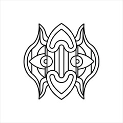 Modern Abstract Wall Art Vector Design on White Background