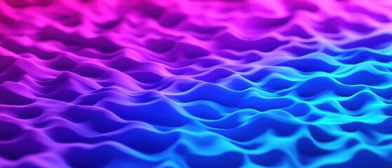 Fototapeta premium Dynamic water waves in gradient colors abstract art digital environment artistic viewpoint fluid concept