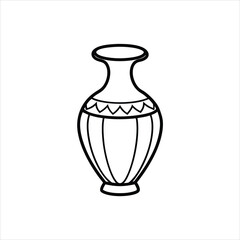  Simple Vase Illustration Vector Art on White Background