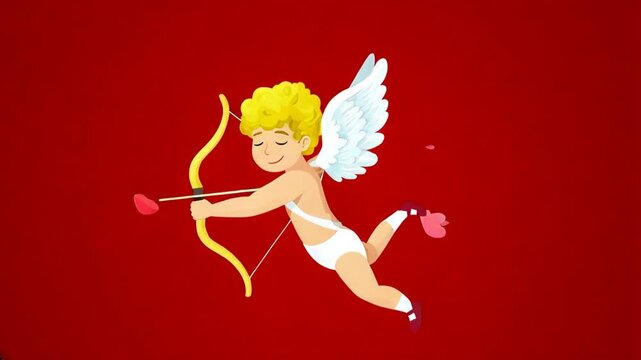 cupid is shooting an arrow