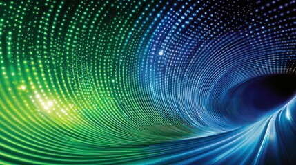 Dynamic light waves digital artwork abstract design vibrant colors