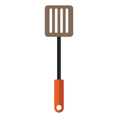 Illustration of BBQ spatula utensil isolated on white