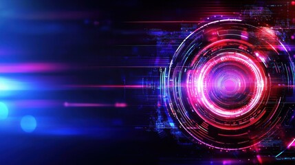 Dynamic abstract design futuristic visual effects in technology