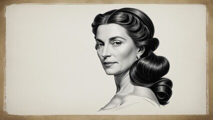 portrait of a woman generative Al