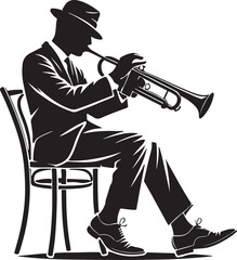 trumpet player vector © SATHI