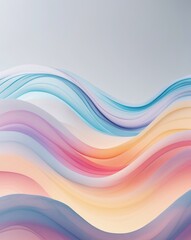 Colorful Abstract Flowing Waves Background.