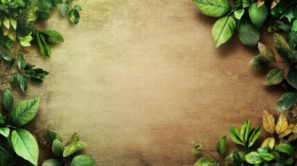 Eco-friendly background. Featuring green, brown, and beige tones with natural textures like wood...