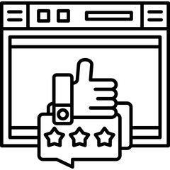 Obraz premium Testimonials Icon