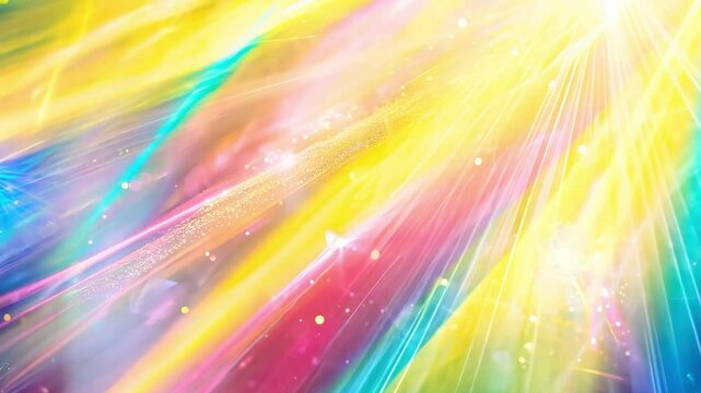 Vibrant abstract light streaks in dynamic motion displaying colorful energy