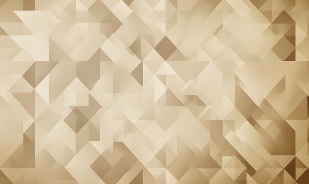 Abstract geometric pattern in warm beige tones featuring triangles and polygons creating a textured background - Powered by Adobe
