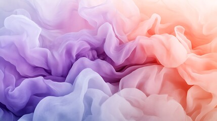 Dreamy Pastel Gradient with Soft, Iridescent Transitions, Blending Lavender, Mint, and Peach for Creative Design