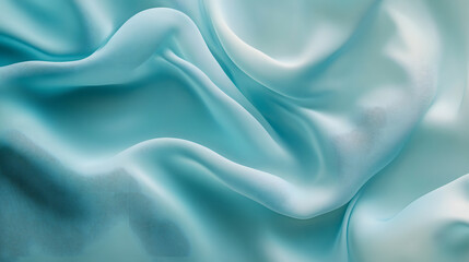 Obraz premium Abstract Draped Light Blue Fabric Texture Background