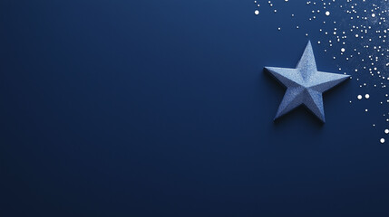 Obraz premium Star decoration on blue background
