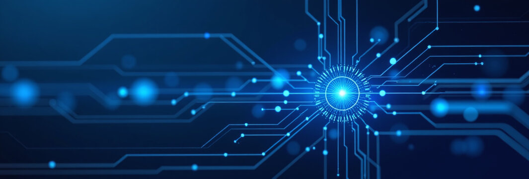 blue abstract lines background technological design