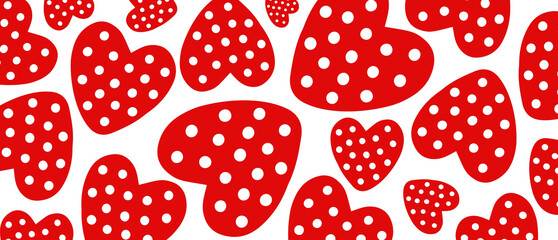 Love cartoon hearts Valentine's Day background