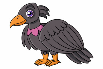 illustration of cartoon vulture