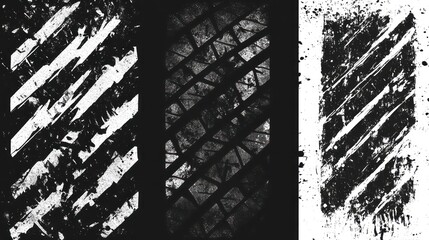 Tire tread marks, wheel textures, tire marks from off, road, rally, motocross, car racing, and other events, Grunge, inspired vector black isolated texture