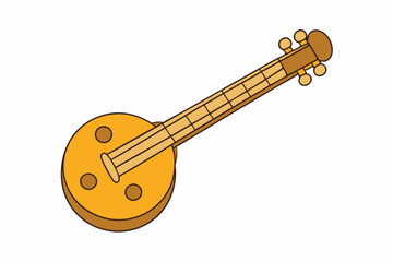 acoustic guitar vector illustration