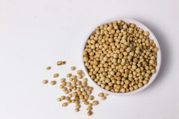 Close-up Shot of Coriander Seeds in a Bowl