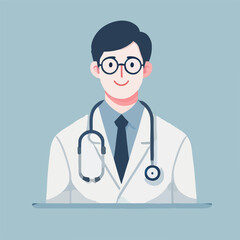 Fototapeta premium male and female doctor vector