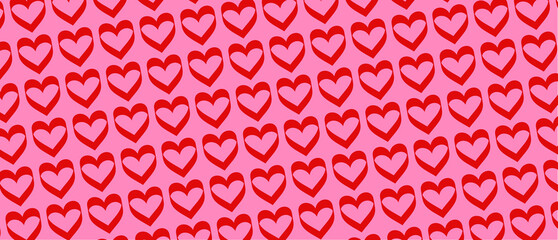 Love cartoon hearts Valentine's Day background