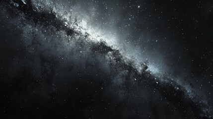 Obraz premium Deep Space Exploration with Stars and Galaxies in Dark Universe