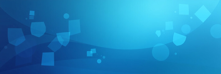 Obraz premium geometric shapes abstract blue gradient background created unique vector illustration