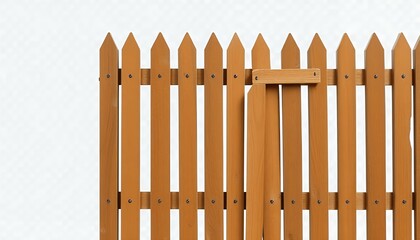 simple wooden fence construction material