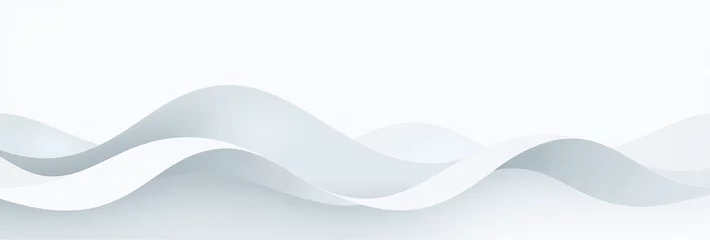 Fototapete Rund modern waves feature abstract white light gray colors trendy background illustration © Galeno