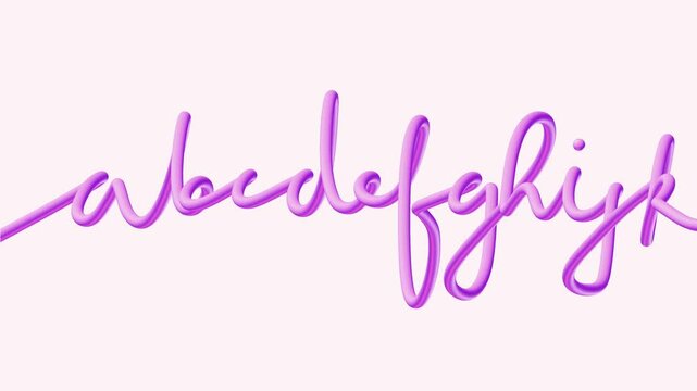 abcdefghijk letters animation video