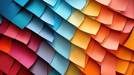 Fototapeta premium Colorful Paper Layers in Vibrant Tones for Creative Projects